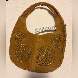 Urban Outfitters Silence + Noise Ivy Studded Suede Hobo Bag